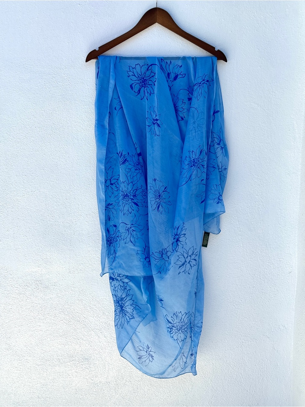 Ralph Lauren Blue Floral Swim Sarong